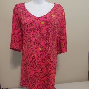 Liz Claiborne Career Woman multi color 3x top